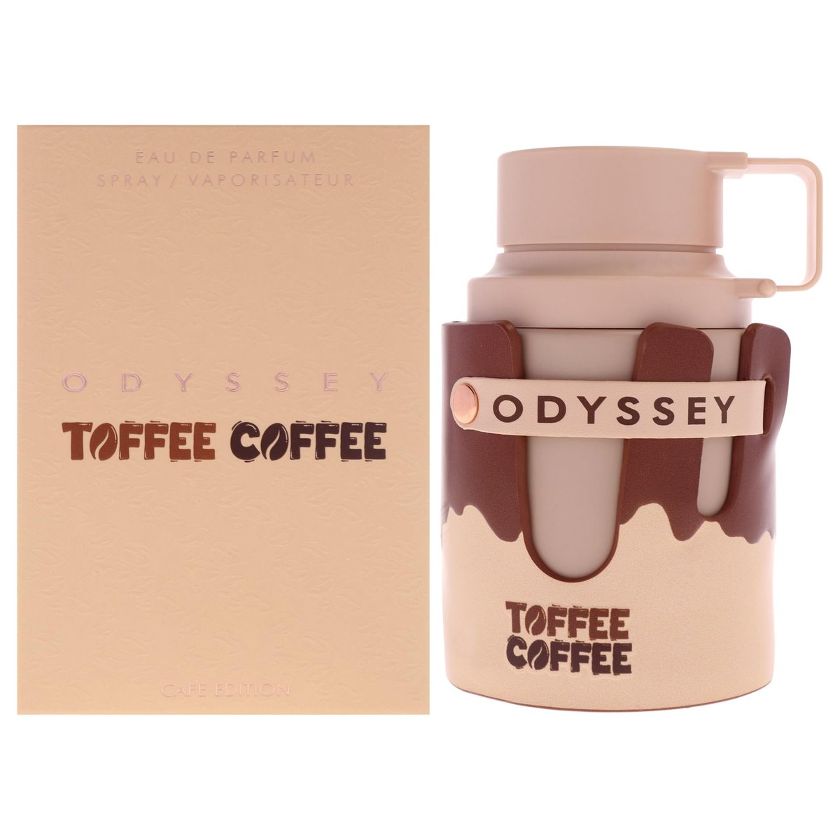 Armaf Odyssey Toffee Coffee – Sweet, Gourmand, Woody – Eau de Parfum Spray, Long-Lasting Unisex Fragrance, 3.4 oz / 100 ml Avelisse