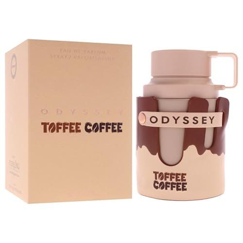 Armaf Odyssey Toffee Coffee – Sweet, Gourmand, Woody – Eau de Parfum Spray, Long-Lasting Unisex Fragrance, 3.4 oz / 100 ml Avelisse