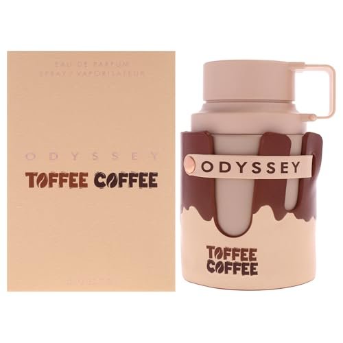 Armaf Odyssey Toffee Coffee – Sweet, Gourmand, Woody – Eau de Parfum Spray, Long-Lasting Unisex Fragrance, 3.4 oz / 100 ml Avelisse