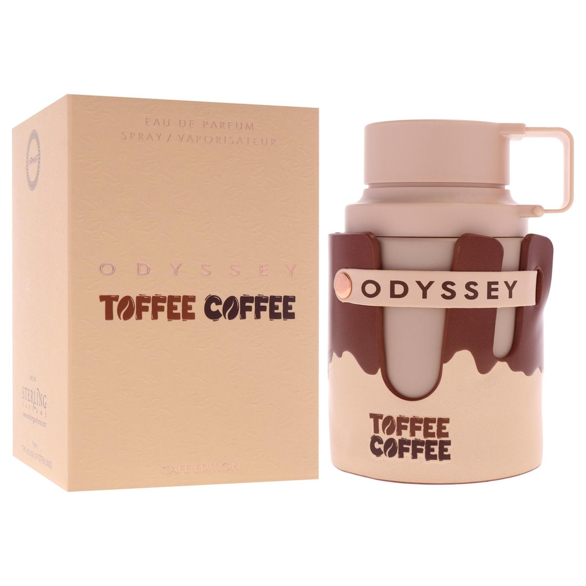 Armaf Odyssey Toffee Coffee – Sweet, Gourmand, Woody – Eau de Parfum Spray, Long-Lasting Unisex Fragrance, 3.4 oz / 100 ml Avelisse