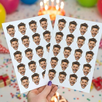 Your Happiness Custom Photo Face Fun Temporary Tattoos | Funny Personalized Fake Tattoos for Parties, Weddings & Events | Made in USA Avelisse