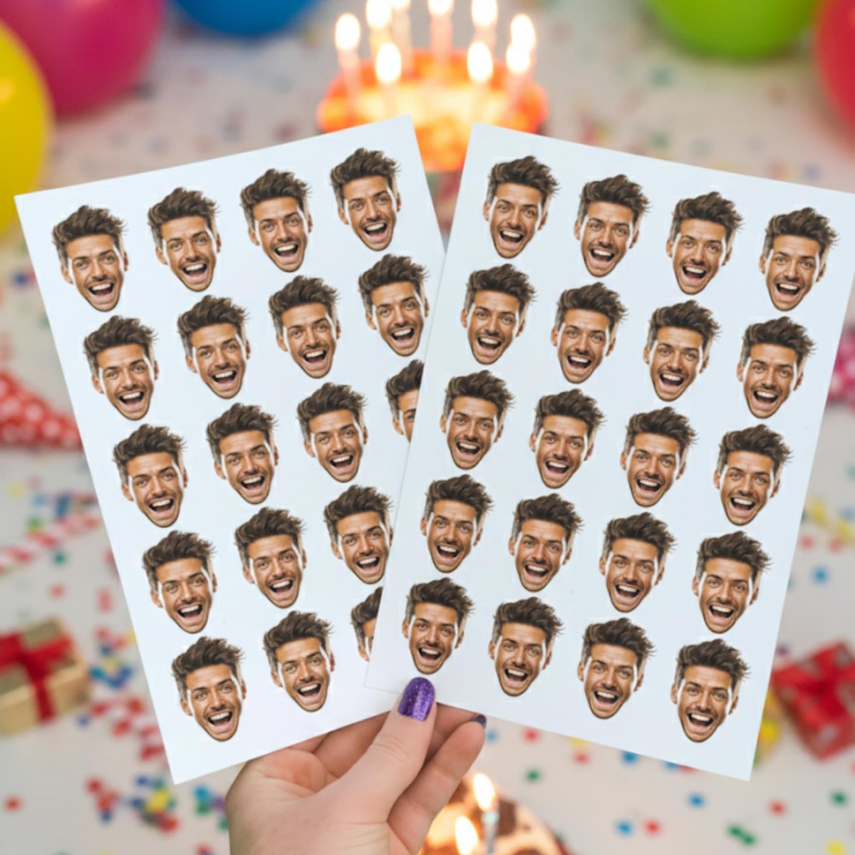 Party Pack Custom Temporary Tattoos with Your Face – Funny Personalized Fake Tattoos for Parties, Weddings & Events | Made in USA Avelisse
