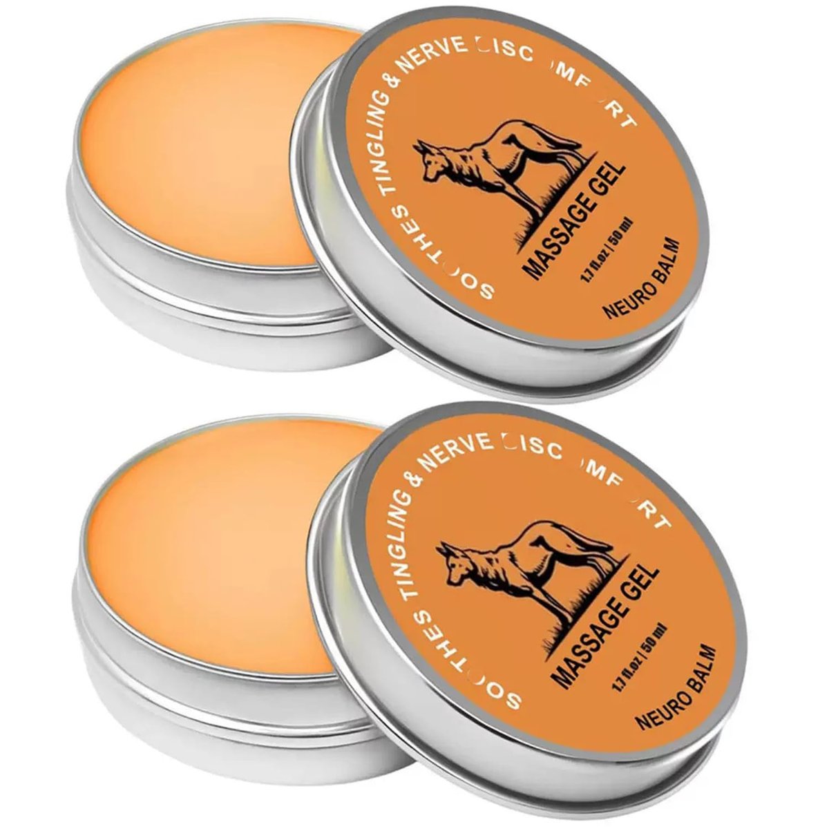 iYanoc Wolf Neuro Balm – Natural Joint & Muscle Care Cream, 2-Pack (0.33 Fl Oz Each) Avelisse