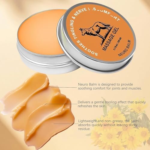 iYanoc Wolf Neuro Balm – Natural Joint & Muscle Care Cream, 2-Pack (0.33 Fl Oz Each) Avelisse