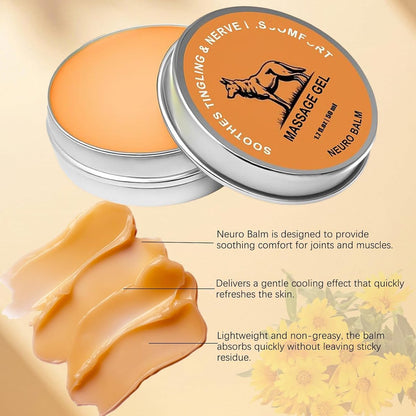 iYanoc Wolf Neuro Balm – Natural Joint & Muscle Care Cream, 2-Pack (0.33 Fl Oz Each) Avelisse