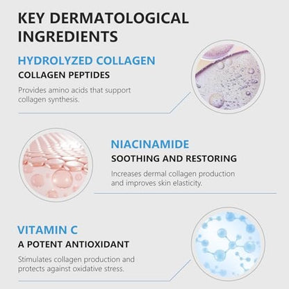 Oeneis Hydro-Collagen Boost Gel – Conductive Gel with Hydrolyzed Collagen, Niacinamide & Hyaluronic Acid for Microcurrent & RF Facial Treatments, Fragrance-Free, Paraben-Free, 7.05 oz