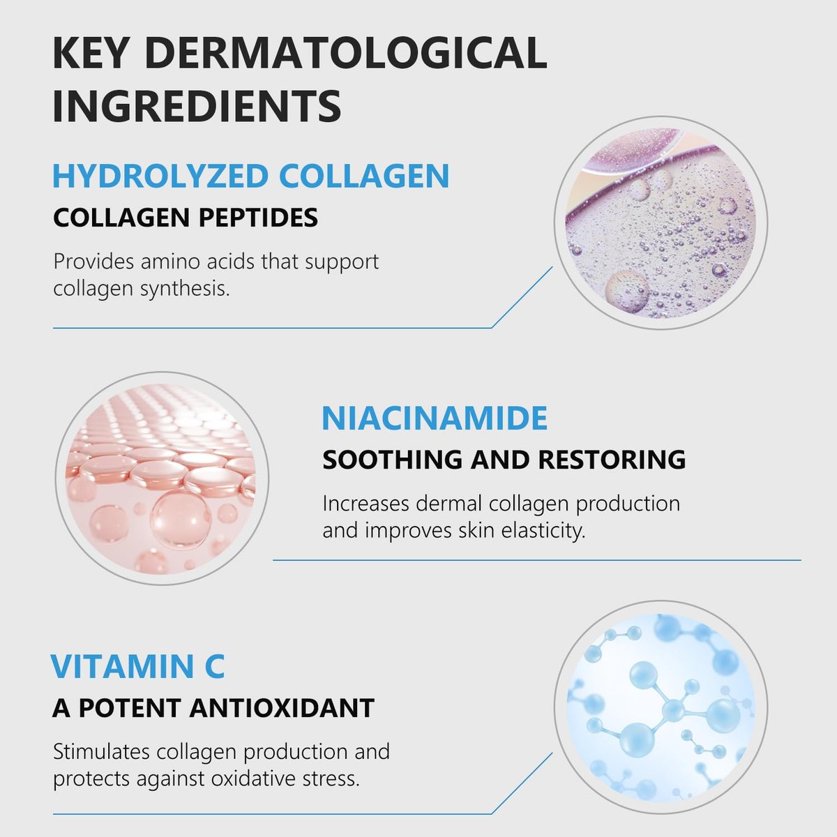 Oeneis Hydro-Collagen Boost Gel – Conductive Gel with Hydrolyzed Collagen, Niacinamide & Hyaluronic Acid for Microcurrent & RF Facial Treatments, Fragrance-Free, Paraben-Free, 7.05 oz - görsel 5