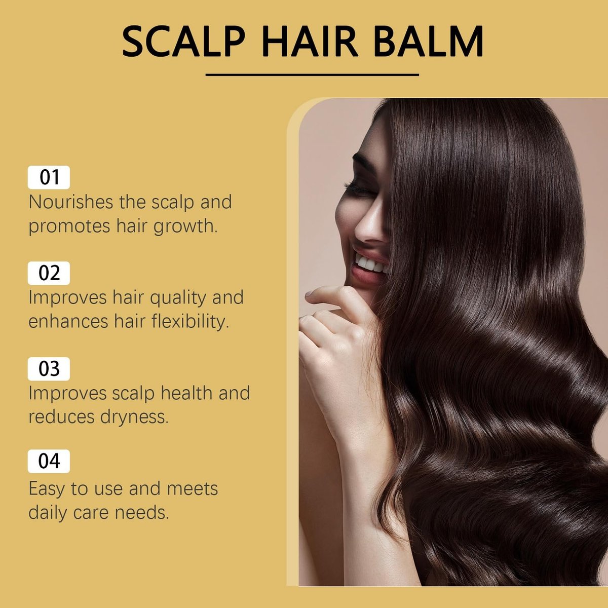 LOYOTICE 2-Pack Stimulating Scalp and Hair Balm - Nourishes Scalp & Hair with Shea Butter and Mango Butter Blend, Strengthens Scalp, Thicker Strands, Glowing Hair (100g each) - görsel 8