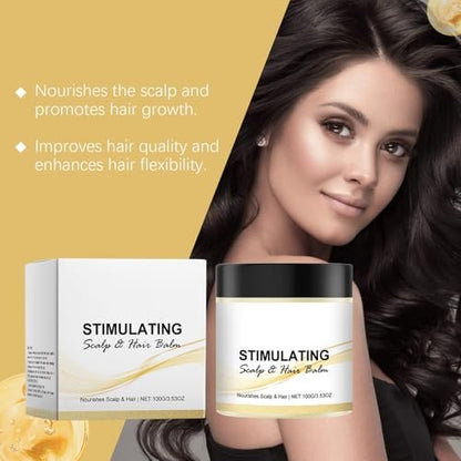 LOYOTICE 2-Pack Stimulating Scalp and Hair Balm - Nourishes Scalp & Hair with Shea Butter and Mango Butter Blend, Strengthens Scalp, Thicker Strands, Glowing Hair (100g each)