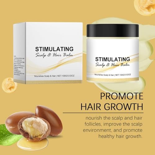 LOYOTICE 2-Pack Stimulating Scalp and Hair Balm - Nourishes Scalp & Hair with Shea Butter and Mango Butter Blend, Strengthens Scalp, Thicker Strands, Glowing Hair (100g each) - görsel 11