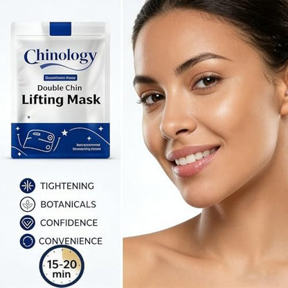 Chinology Double Chin Lifting Mask - 2026 New Reusable Upgraded Deep Collagen Firming Mask for Face and Neck, Helps Create a Three-Dimensional Jawline (5 Pcs) Avelisse