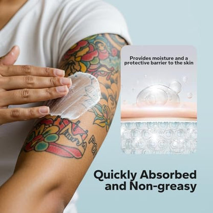 Kakoka Tattoo Aftercare Balm (4.23 oz) - Natural Shea Butter Tattoo Lotion for New and Existing Tattoos, Nourishing Color Support, Daily Tattoo Care Cream Avelisse