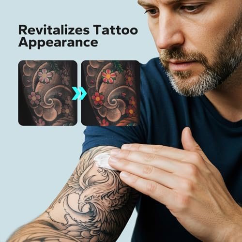 Kakoka Tattoo Aftercare Balm (4.23 oz) - Natural Shea Butter Tattoo Lotion for New and Existing Tattoos, Nourishing Color Support, Daily Tattoo Care Cream Avelisse