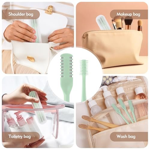 CNDNO 5-Pack 2-in-1 Nasal Hair Cutter, Double Sided Nose Hair Trimmer, Portable 360° Rotating Manual Nose Hair Trimmer for Men and Women, Mint Green - görsel 14