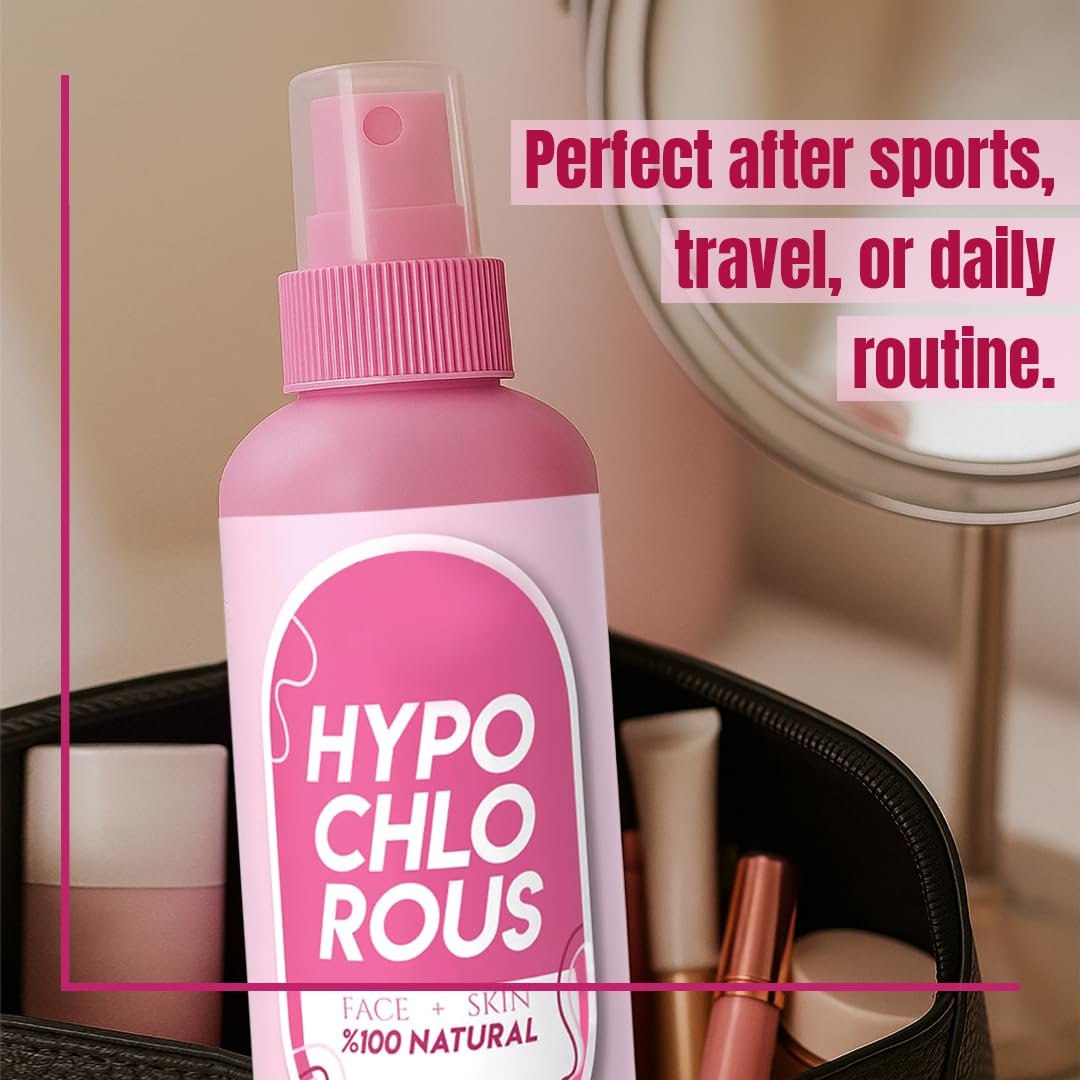 HOCl Hypochlorous Acid Spray Pure 250 ml / 8.4 oz – Natural Skin & Face Mist – Gentle Refreshing Formula for Cleansing, Soothing & Deodorizing – Alcohol-Free & pH Balanced - görsel 9