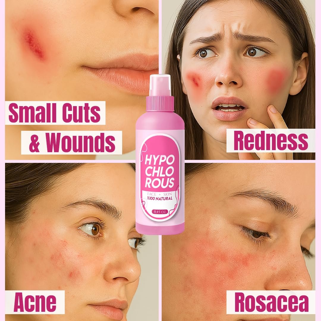 HOCl Hypochlorous Acid Spray Pure 250 ml / 8.4 oz – Natural Skin & Face Mist – Gentle Refreshing Formula for Cleansing, Soothing & Deodorizing – Alcohol-Free & pH Balanced - görsel 13