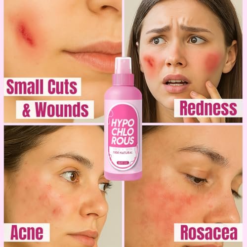 HOCl Hypochlorous Acid Spray Pure 250 ml / 8.4 oz – Natural Skin & Face Mist – Gentle Refreshing Formula for Cleansing, Soothing & Deodorizing – Alcohol-Free & pH Balanced - görsel 14
