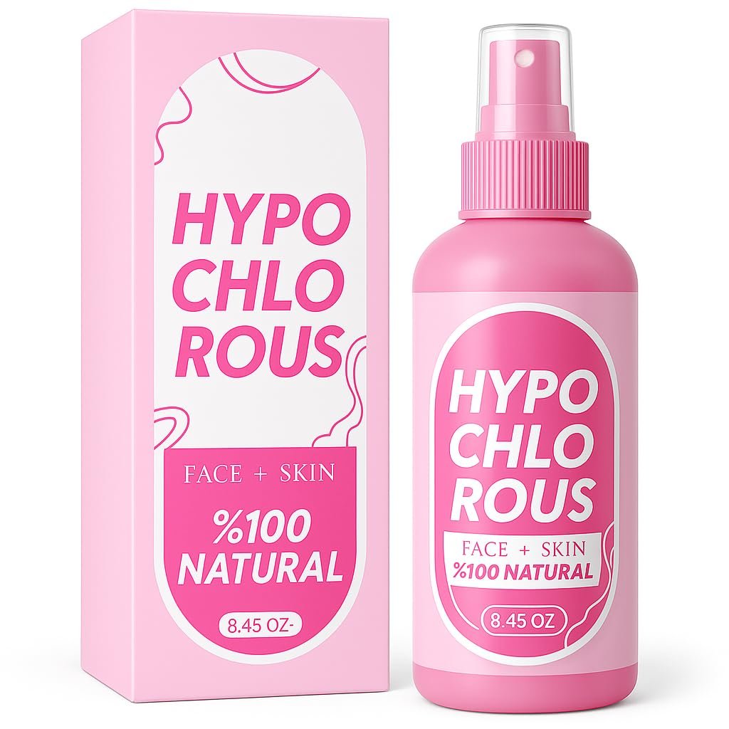 HOCl Hypochlorous Acid Spray Pure 250 ml / 8.4 oz – Natural Skin & Face Mist – Gentle Refreshing Formula for Cleansing, Soothing & Deodorizing – Alcohol-Free & pH Balanced - görsel 1