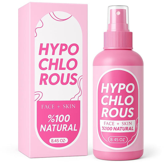 HOCl Hypochlorous Acid Spray Pure 250 ml / 8.4 oz – Natural Skin & Face Mist – Gentle Refreshing Formula for Cleansing, Soothing & Deodorizing – Alcohol-Free & pH Balanced