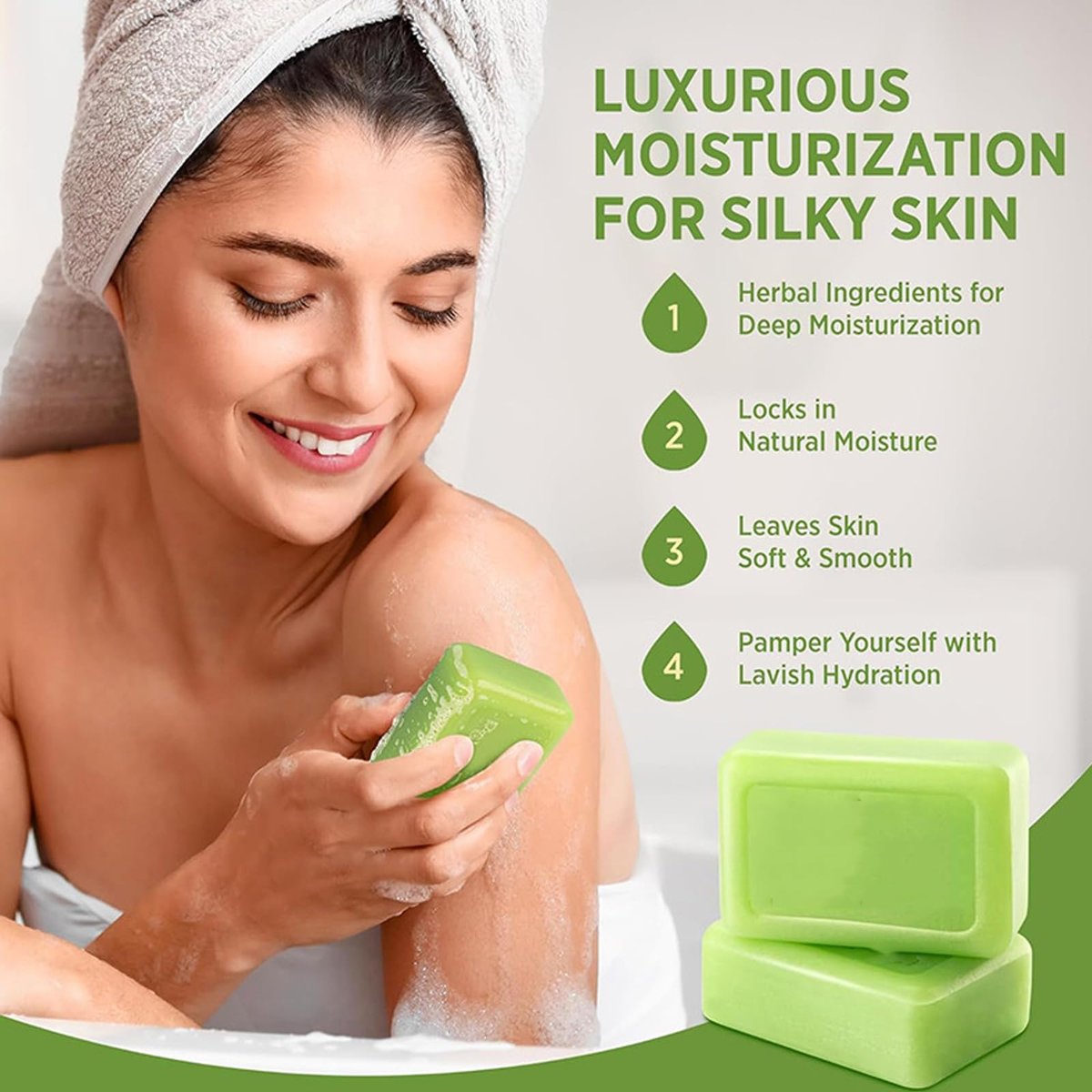 Tea Tree Soap Bar - Natural Relief for Foot Discomfort & Skin Irritations, Gentle Exfoliating Body Soap for Men & Women - görsel 3