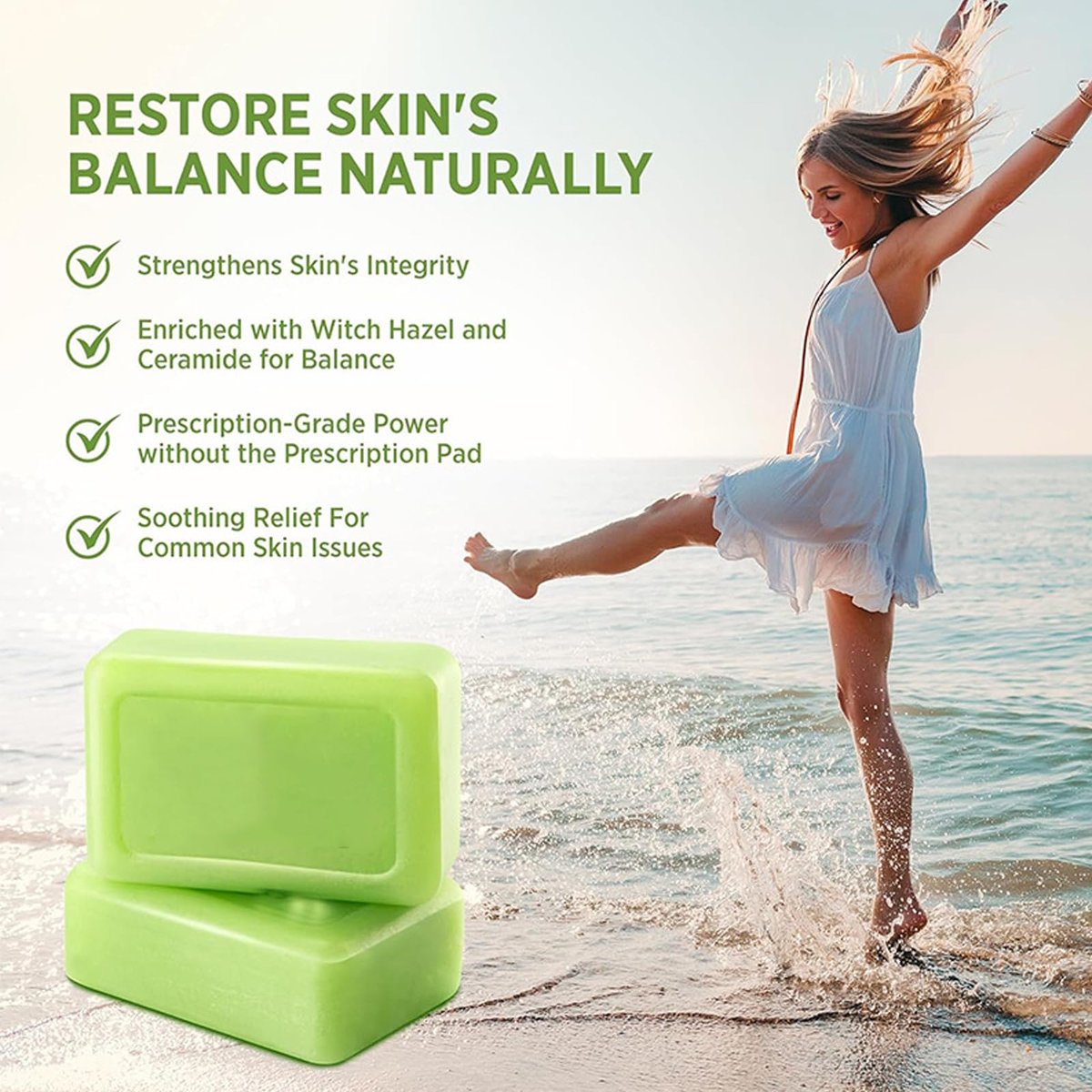 Tea Tree Soap Bar - Natural Relief for Foot Discomfort & Skin Irritations, Gentle Exfoliating Body Soap for Men & Women - görsel 7