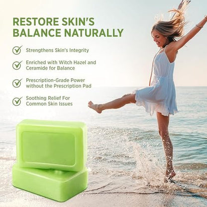 Tea Tree Soap Bar - Natural Relief for Foot Discomfort & Skin Irritations, Gentle Exfoliating Body Soap for Men & Women