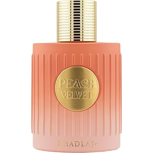 Khadlaj Peach Velvet Eau de Parfum for Women – Fruity Sweet Amber Gourmand Long-Lasting Fragrance 100ml - görsel 2