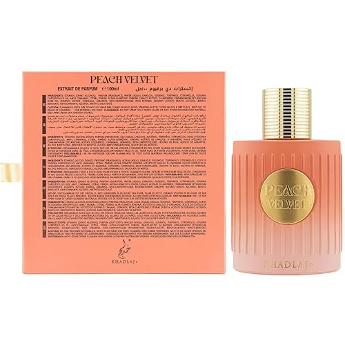 Khadlaj Peach Velvet Eau de Parfum for Women – Fruity Sweet Amber Gourmand Long-Lasting Fragrance 100ml - görsel 6