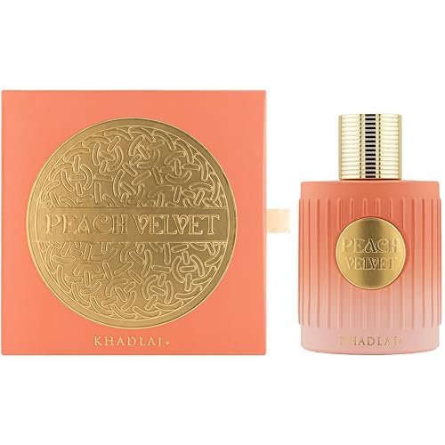 Khadlaj Peach Velvet Eau de Parfum for Women – Fruity Sweet Amber Gourmand Long-Lasting Fragrance 100ml - görsel 4