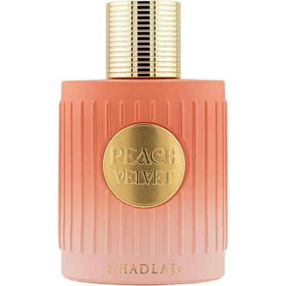 Khadlaj Peach Velvet Eau de Parfum for Women – Fruity Sweet Amber Gourmand Long-Lasting Fragrance 100ml