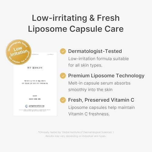 Medicube Deep Vitamin C Capsule Serum | Hydrating Vitamin C Serum for Dull & Uneven-Looking Skin | Liposome Capsules for Smooth, Radiant Texture | Korean Skincare 1.01 fl.oz Avelisse