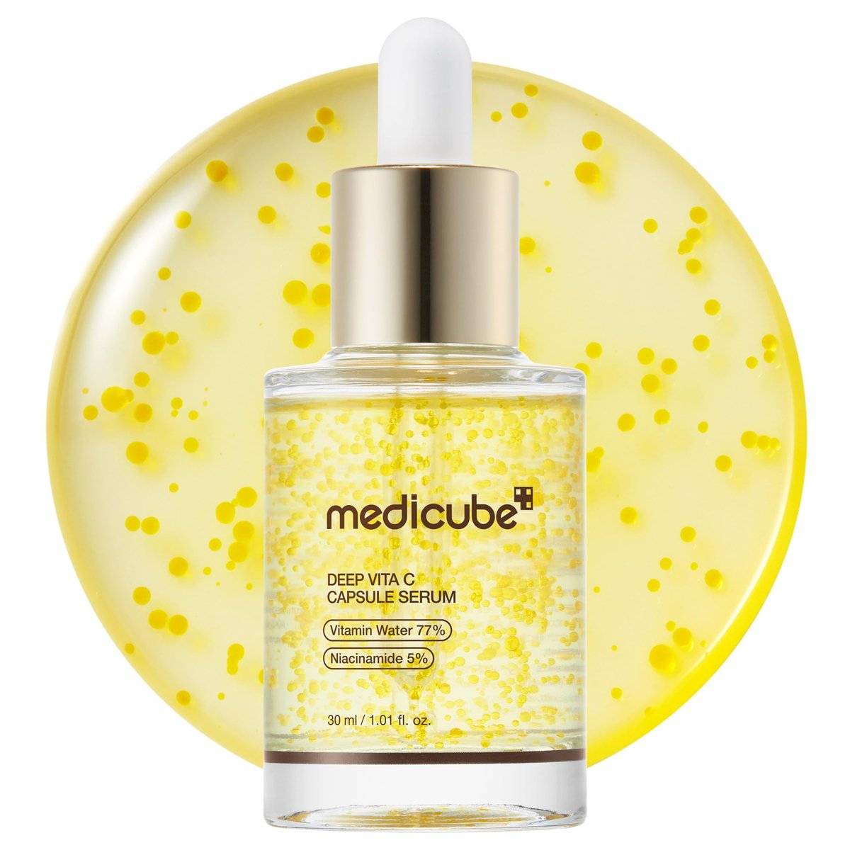 Medicube Deep Vitamin C Capsule Serum | Hydrating Vitamin C Serum for Dull & Uneven-Looking Skin | Liposome Capsules for Smooth, Radiant Texture | Korean Skincare 1.01 fl.oz Avelisse