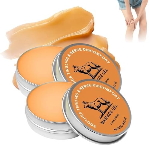 2-Pack Neuro Balm: Nerve Relief Balm for Neuropathy - Natural Joint Care Soothing Massage Cream with Magnesium and Menthol Avelisse