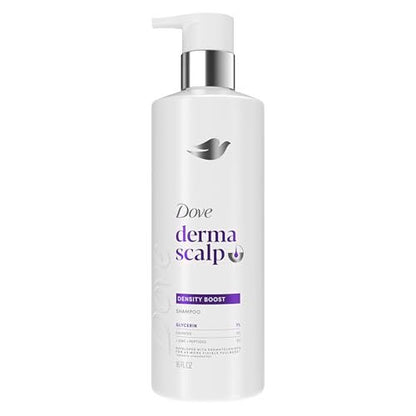 Dove Derma Scalp Density Boost Shampoo with Glycerin, Sulfates & Zinc + Peptides – 16 oz