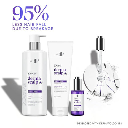 Dove Derma Scalp Density Boost Shampoo with Glycerin, Sulfates & Zinc + Peptides – 16 oz