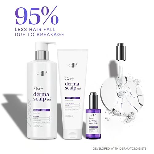 Dove Derma Scalp Density Boost Shampoo with Glycerin, Sulfates & Zinc + Peptides – 16 oz - görsel 9