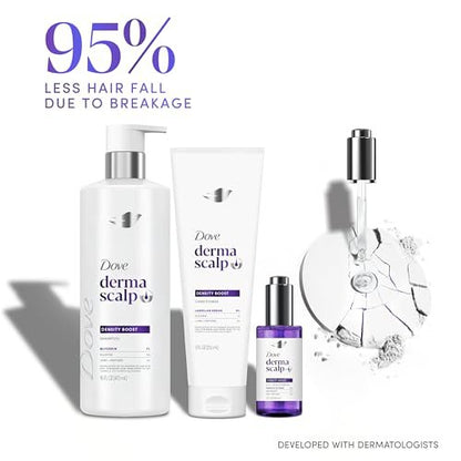 Dove Derma Scalp Density Boost Shampoo with Glycerin, Sulfates & Zinc + Peptides – 16 oz