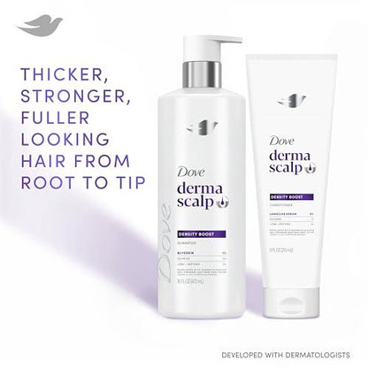 Dove Derma Scalp Density Boost Shampoo with Glycerin, Sulfates & Zinc + Peptides – 16 oz