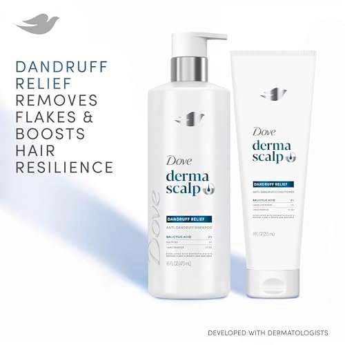Dove Derma Scalp Dandruff Relief Conditioner with Salicylic Acid, Lamellar Serum & Niacinamide - 9 fl oz - görsel 6