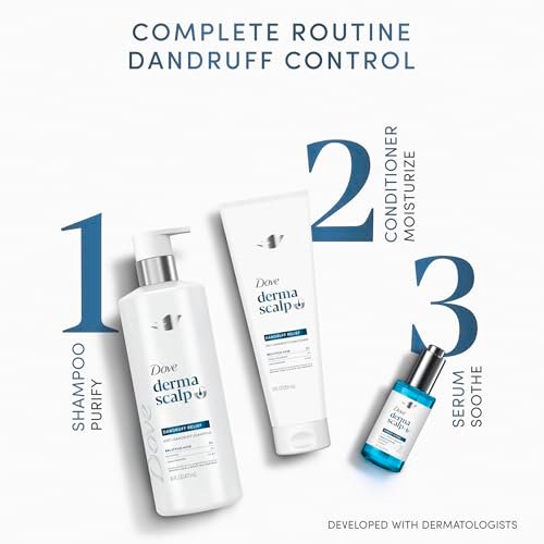 Dove Derma Scalp Dandruff Relief Shampoo with Salicylic Acid & Niacinamide – 16 fl oz - görsel 11