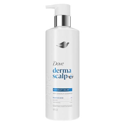 Dove Derma Scalp Dandruff Relief Shampoo with Salicylic Acid & Niacinamide – 16 fl oz