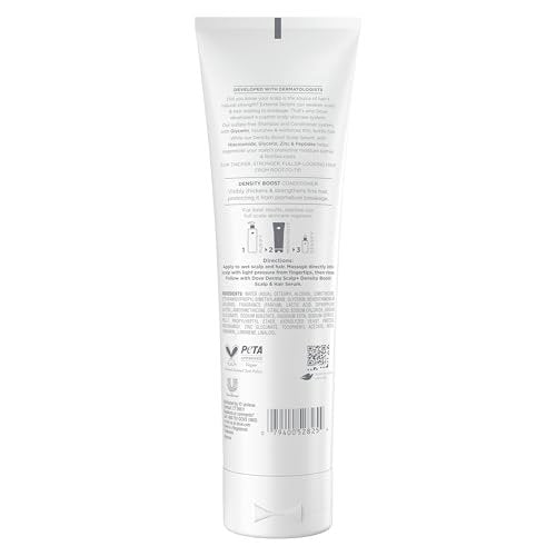 Dove Derma Scalp Density Boost Conditioner with Lamellar Serum, Glycerin, Zinc & Peptides for Hair Loss and Breakage, 9 oz - görsel 4