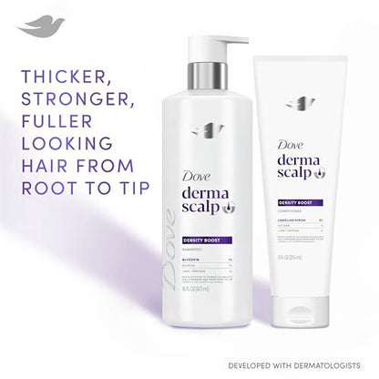 Dove Derma Scalp Density Boost Conditioner with Lamellar Serum, Glycerin, Zinc & Peptides for Hair Loss and Breakage, 9 oz