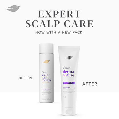 Dove Derma Scalp Density Boost Conditioner with Lamellar Serum, Glycerin, Zinc & Peptides for Hair Loss and Breakage, 9 oz