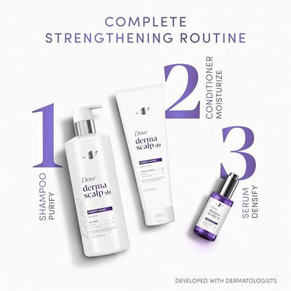 Dove Derma Scalp Density Boost Conditioner with Lamellar Serum, Glycerin, Zinc & Peptides for Hair Loss and Breakage, 9 oz