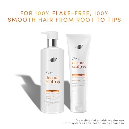 Dove Derma Scalp Dandruff & Itch Relief Conditioner with Pyrithione Zinc, Lamellar Serum & Niacinamide – 9 Fl Oz - görsel 5