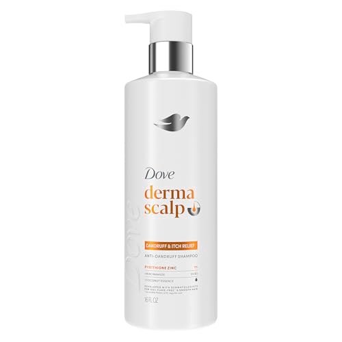 Dove Derma Scalp Dandruff & Itch Relief Shampoo with Pyrithione Zinc, Niacinamide and Coconut Essence – 16 Fl Oz - görsel 2