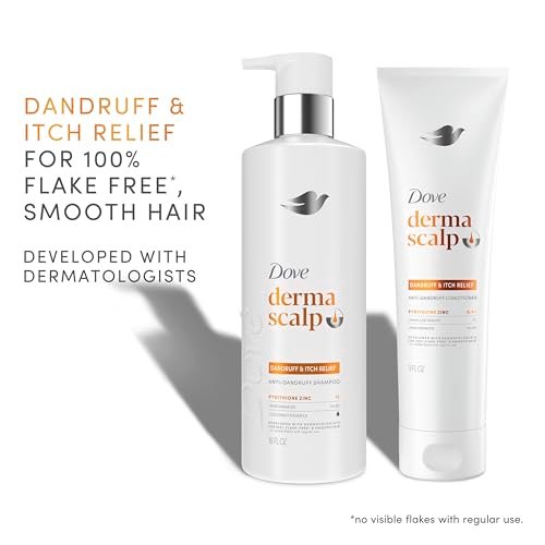Dove Derma Scalp Dandruff & Itch Relief Shampoo with Pyrithione Zinc, Niacinamide and Coconut Essence – 16 Fl Oz - görsel 6