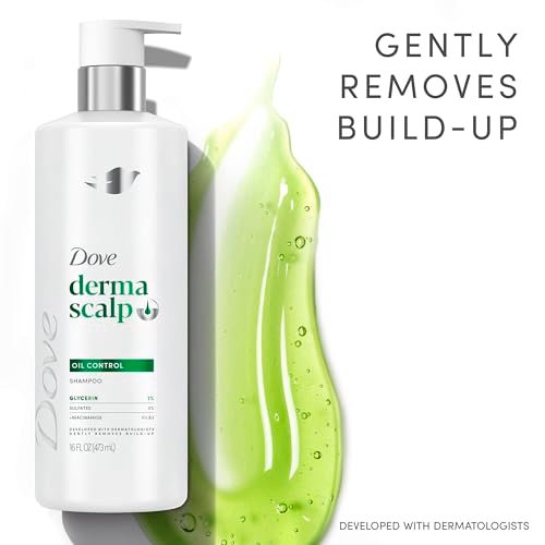 Dove Derma Scalp Oil Control Shampoo with Glycerin, Niacinamide, Sulfates – 16 Fl Oz - görsel 8