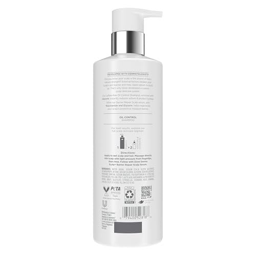 Dove Derma Scalp Oil Control Shampoo with Glycerin, Niacinamide, Sulfates – 16 Fl Oz - görsel 4